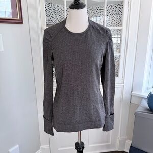 lululemon athletica Long Sleeve Crewneck Top - Charcoal Gray